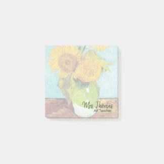 Drie Zonnebloemen Gepersonaliseerd Post-it Nota 3x Post-it® Notes