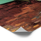 Drie zonnebloemen in een Vase door Vincent van Gog Poster (Hoek)