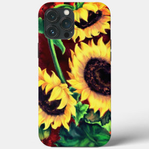 Drie Zonnebloemen iPhone Case