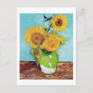 Drie zonnebloemen, Van Gogh Briefkaart