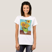 Drie zonnebloemen, Van Gogh T-shirt (Voorkant volledig)