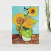 Drie zonnebloemen | Vincent van Gogh Kaart (Voorkant)