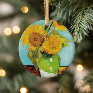 Drie zonnebloemen   Vincent van Gogh Keramisch Ornament
