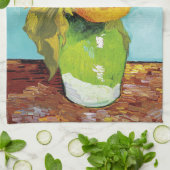 Drie zonnebloemen | Vincent van Gogh Theedoek (Gevouwen)