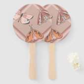 Drie Zuidwest Butterflies Handwaaier (Voorkant en achterkant)