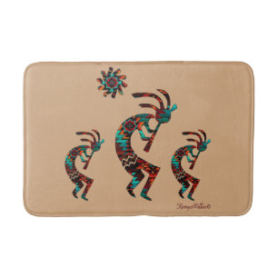 Drie Zuidwest Kokopelli Bath Mat