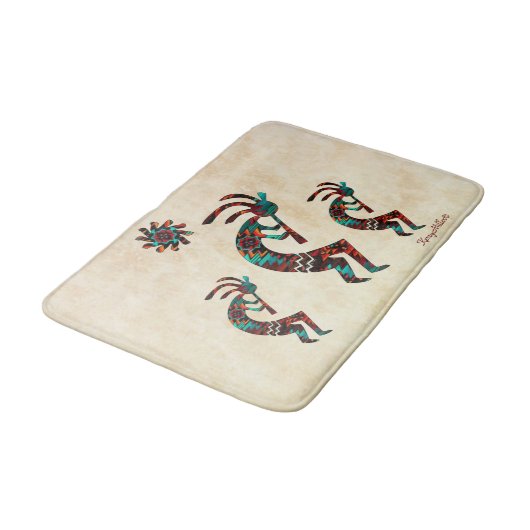 Drie Zuidwest Kokopelli Bath Mat (Gekanteld)