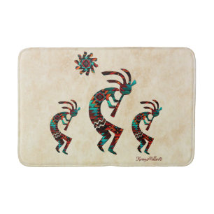 Drie Zuidwest Kokopelli Bath Mat