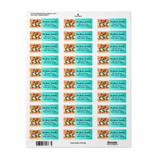 Drie Zuidwest Kokopelli Label (Full Sheet)