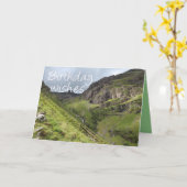 Drie zusters van Glencoe, Mountains, Schotland Kaart (Gele Bloem)