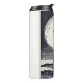 Drie zusters vuurtoren Massachusetts Moon Thermosbeker (Gedraaid links)