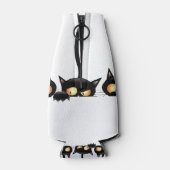 Drie zwarte katten flesjeskoeler (Achterkant)