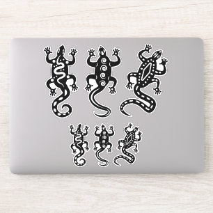 Drie zwarte lizards Thunder_Cove Southwest Style Sticker