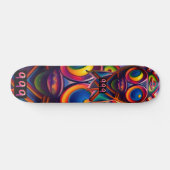Driebasaal psychedelisch topkaartdek, 7,3/4 inch skateboard (Horizontaal)