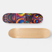 Driebasaal psychedelisch topkaartdek, 7,3/4 inch skateboard (Horizontaal)