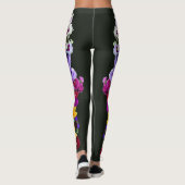 driebloemige leggings (Achterkant)