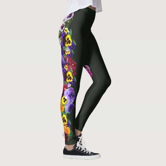 driebloemige leggings (Rechts)