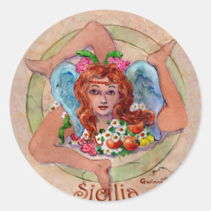 Driecirkel2 Ronde Sticker