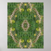 Dried Summer Grass Mirror Abstract Poster (Voorkant)