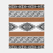 Driedeboon voor Griekenland met Aztec Pattern in G Fleece Deken (Voorkant)