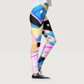 Driedimensionaal Geometrisch Abstract Schilderen Leggings (Rechts)