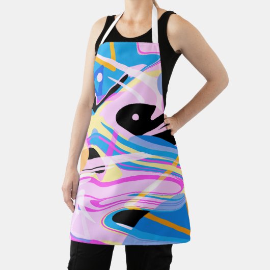 Driedimensionaal Geometrisch Abstract Schilderen Schort (Insitu)