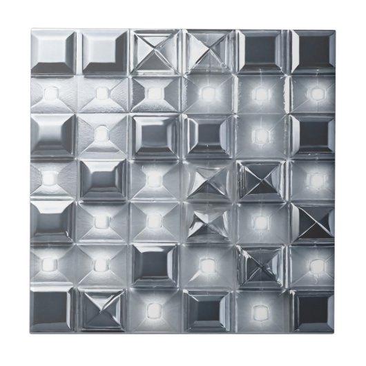 driedimensionaal schaakspel tegeltje (Voorkant)