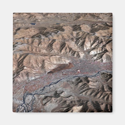 driedimensionaal uitzicht van het landschap magneet (Voorkant)