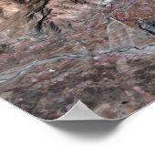 driedimensionaal uitzicht van het landschap poster (Hoek)