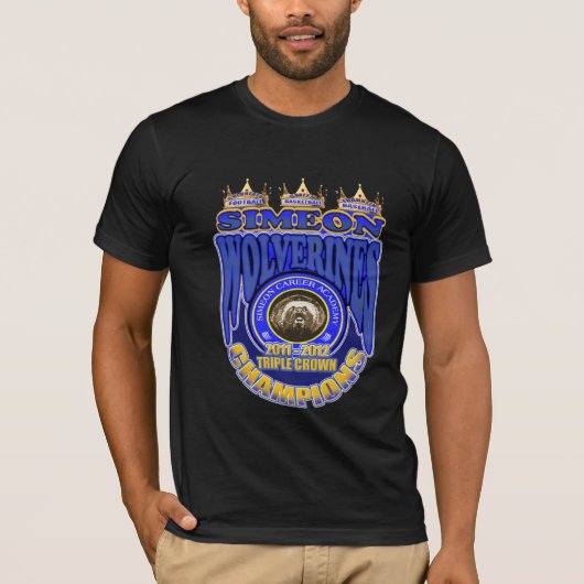 driedubbele kroon t-shirt (Voorkant)
