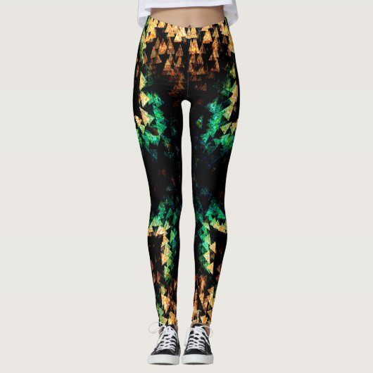 Driehoek abstract leggings (Voorkant)