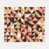 Driehoek Abstract, Retro Elegant Beauty. Fleece Deken (Voorkant (Horizontaal))
