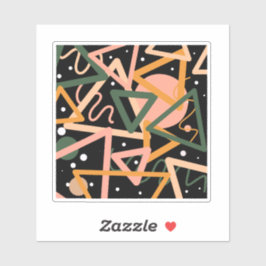 Driehoek en cirkels sticker