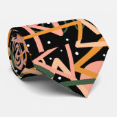 Driehoek en cirkels stropdas (Opgerold)