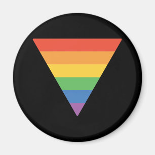 Driehoek Gay Pride Rainbow Magneet
