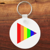Driehoek Gay Pride Sleutelhanger (Voorkant)
