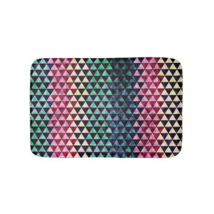 driehoek geometrisch naadloos patroon badmat
