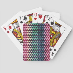 driehoek geometrisch naadloos patroon pokerkaarten