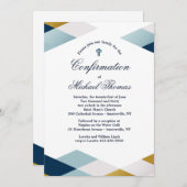 Driehoek Grenzen Uitnodiging (Voorkant / Achterkant)