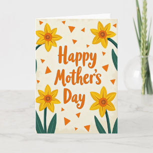 Driehoek Happy Moederdag Kaart