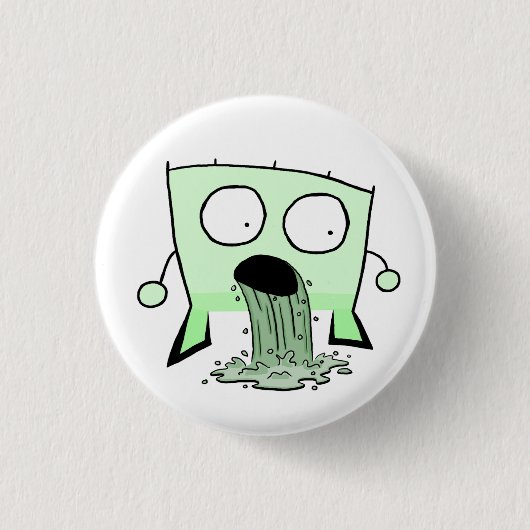 Driehoek Kerel Young Barfing Ronde Button 3,2 Cm (Voorkant)