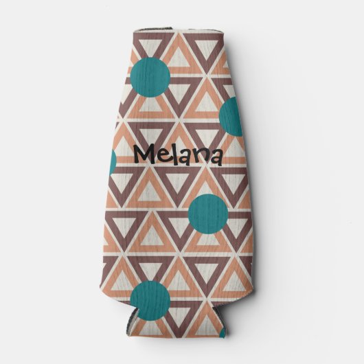 Driehoek Quilt Flesjeskoeler (Voorkant)