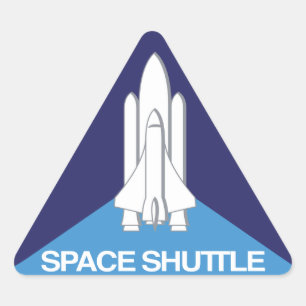 Driehoek Ruimte Shuttle Sticker