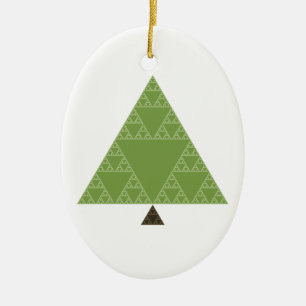 Driehoek Sierpinski Keramisch Ornament