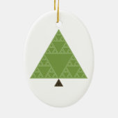 Driehoek Sierpinski Keramisch Ornament (Achterkant)