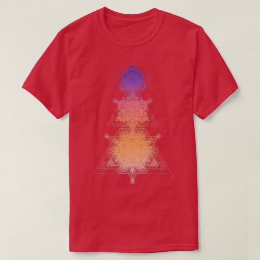 Driehoek Super Geometry gradiënt T-shirt (Design voorkant)