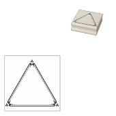 Driehoek, Tijdschrift Lijst Rubberstempel (Gestempeld)