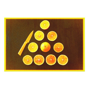 "Driehoek van halve Sinaasappels" Kutfoto. Bestel Foto Afdruk