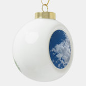 Driehoek van wolken keramische bal ornament (Links)