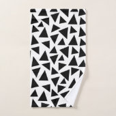driehoek zwarte driehoek bad handdoek (Handdoek)